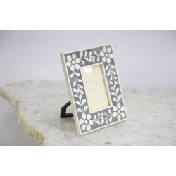 Whitey Leaf Bone Inlay Photo Frame