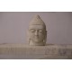 Exotic White Marble Buddha Statue 