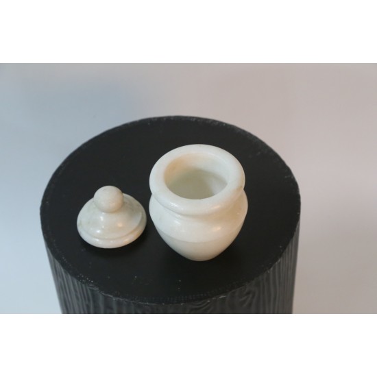 White Marble Canister