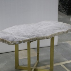 WHITE AGATE COFFEE TABLE
