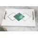 Malachite Marble Serving Tray 